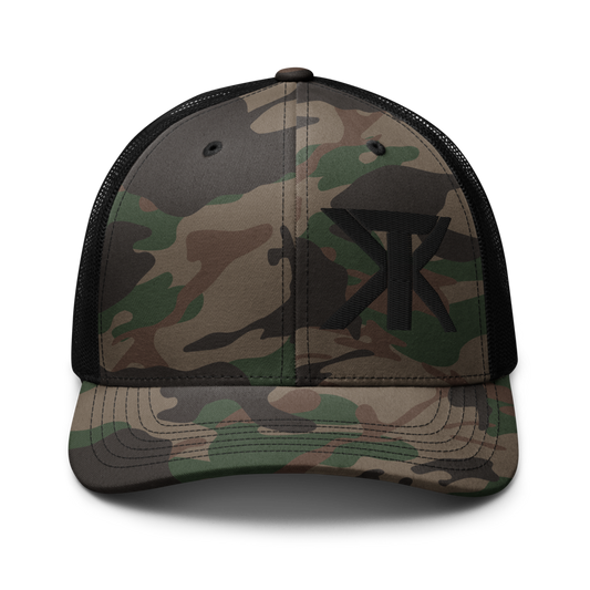 TKK Old School Camo Trucker Hat | 3D Embroidery