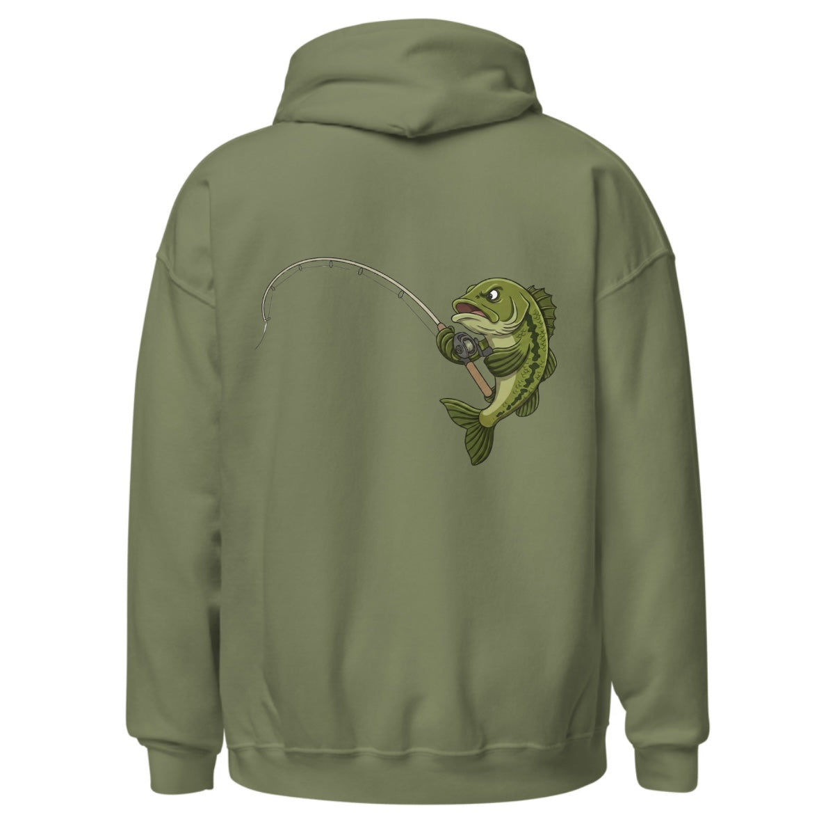 Largemouth w/ Rod & Reel Hoodie
