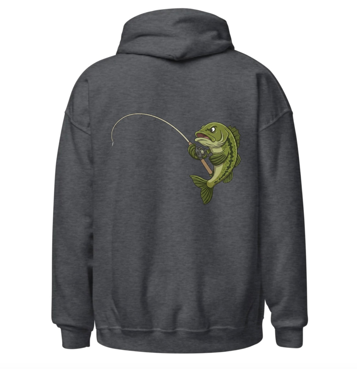 Largemouth w/ Rod & Reel Hoodie
