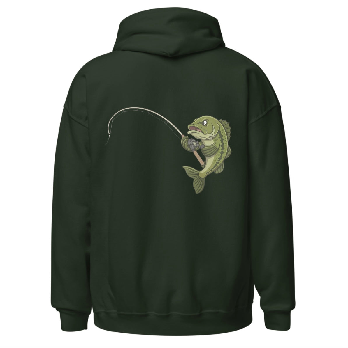Largemouth w/ Rod & Reel Hoodie